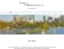 Tablet Screenshot of leeassociatespc.com
